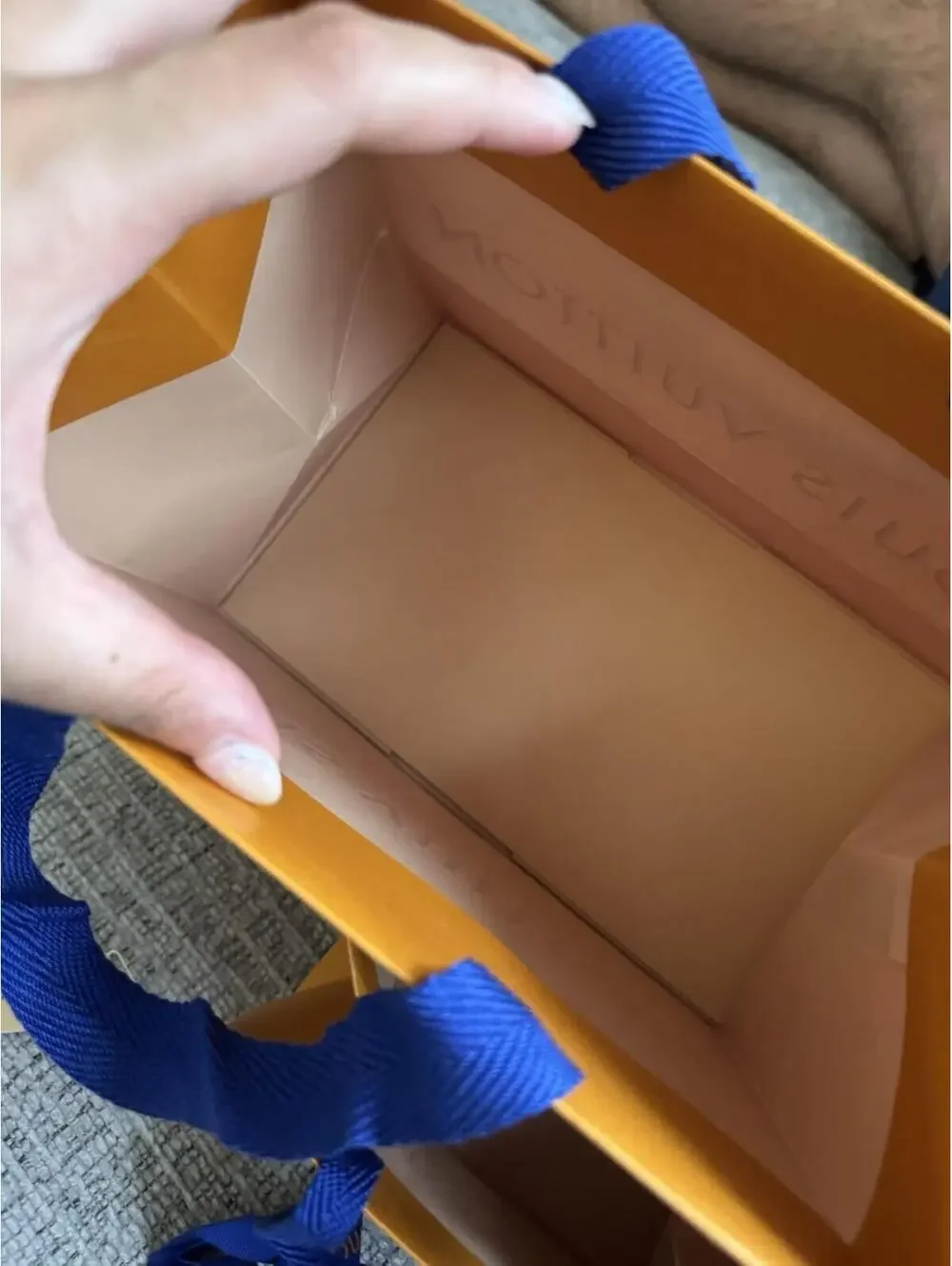 Louis Vuitton 3 Paper Shopping Bags + Wallet Dust Bag + Ribbon and gift note